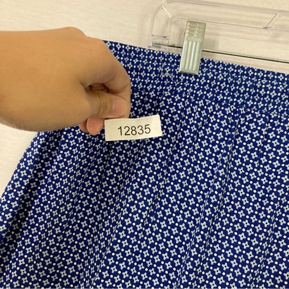 New Charter Club Blue Straight Leg Ultra Soft Comfy Pull-on Pants 1X - Picture 8 of 8